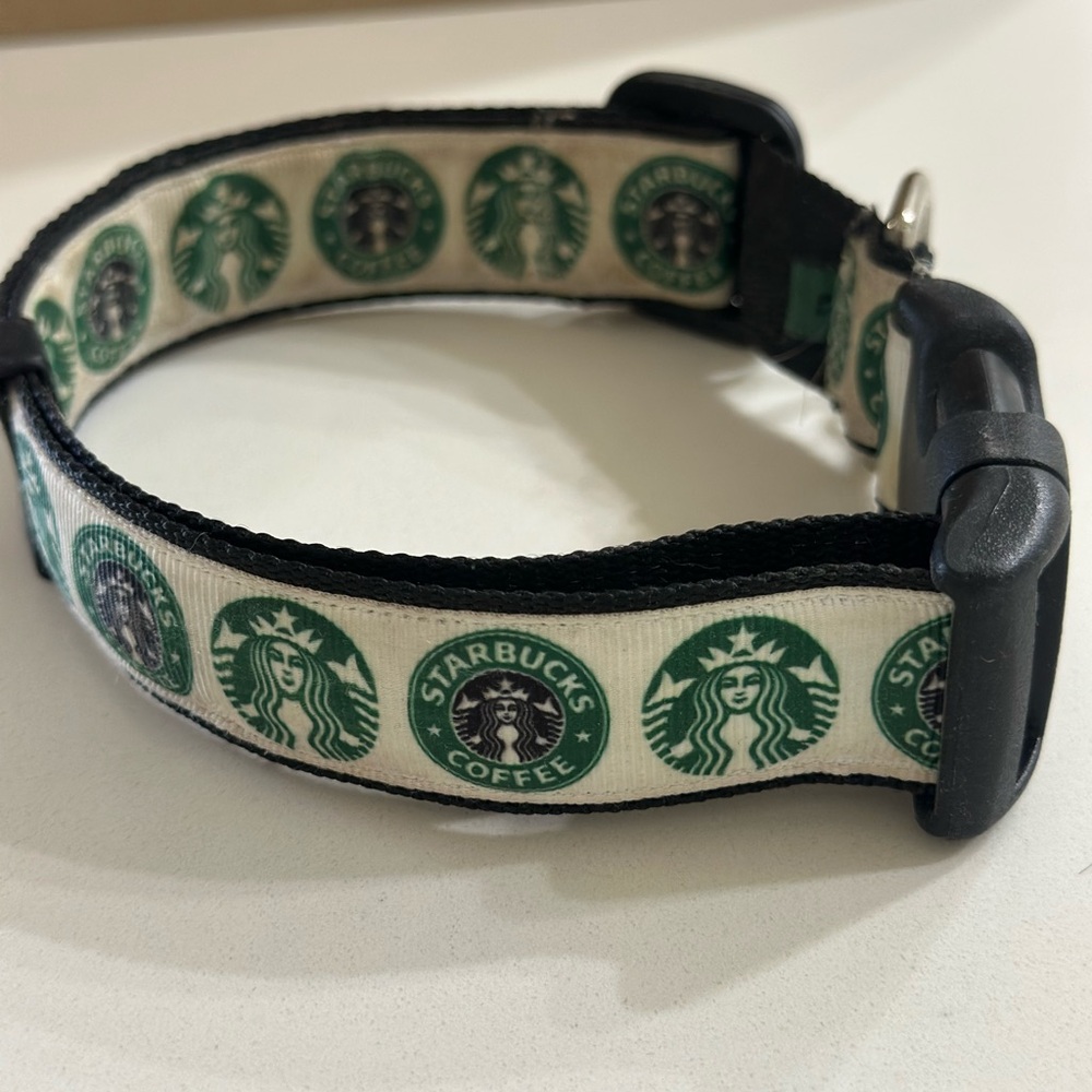 Starbucks Dog Collar with Logo Design